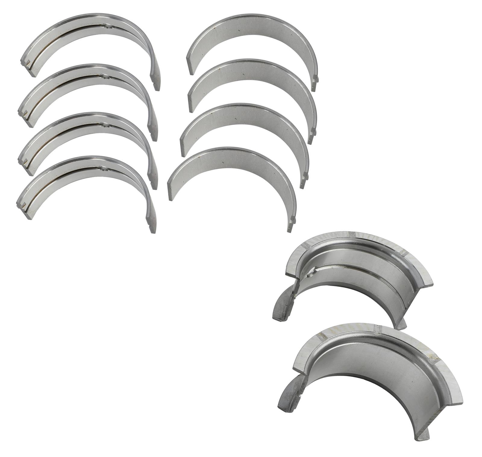 King HP-Series Main Bearings MB 509HP Bearings, HP-Series, Bi-metal, Silicon Aluminum, Standard Size, Chevy, 400, Small Block, Set of 5