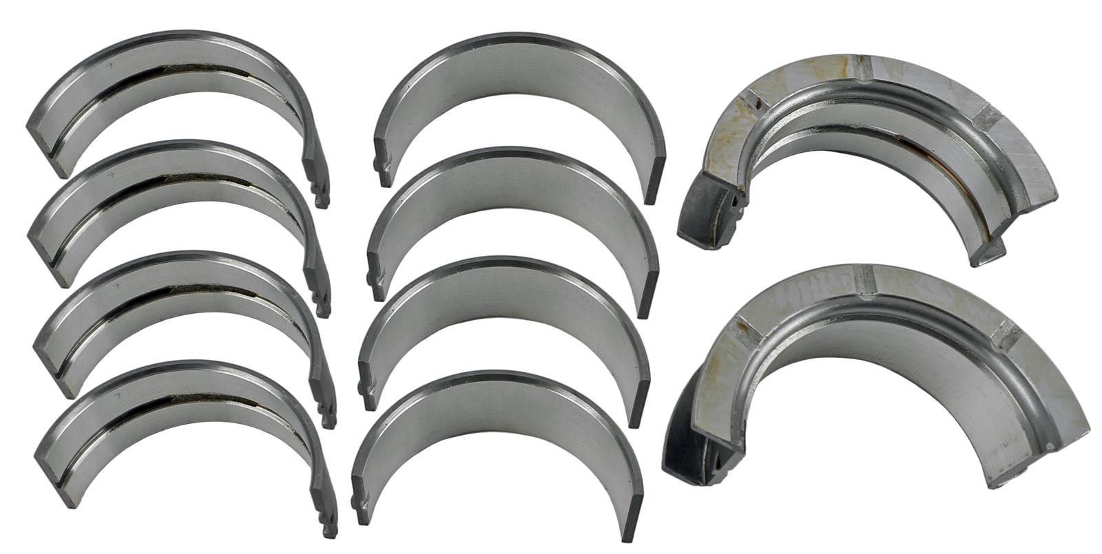 King HP-Series Main Bearings MB 529HP 010 Bearings, HP-Series, Silicon Aluminum, 0.010 in. Crankshaft Undersize, Ford, Lincoln, Mercury, Set of 5