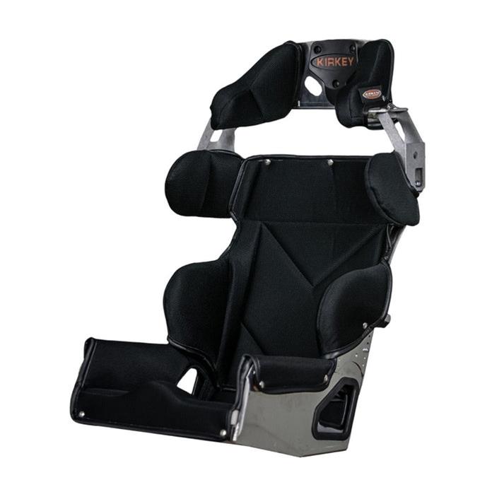 Kirkey 81 Series Aluminum Road Race Seat and Cover Kits 81140KIT Bucket Seats, Kits, 20 degree Layback, Black Tweed Cover, 31.250 in. Height, 14.00 in. Hip Width, Each thumbnail 6