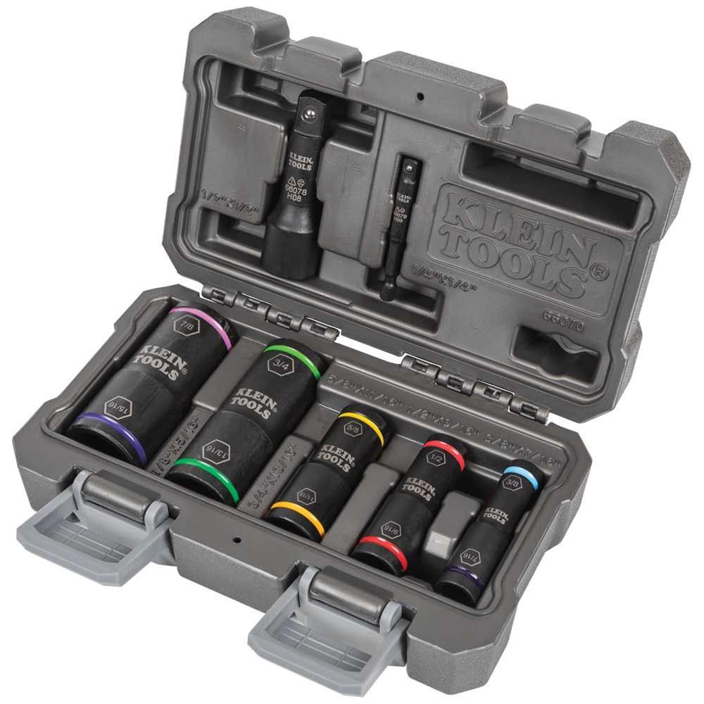 Klein Tools 66070 Klein Tools Flip Impact Socket Sets | Summit Racing