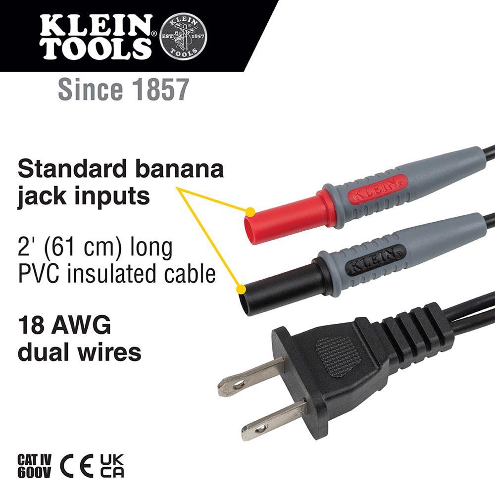 Klein Tools 69357 Klein Tools AC Plug-to-Banana Jack Adapters