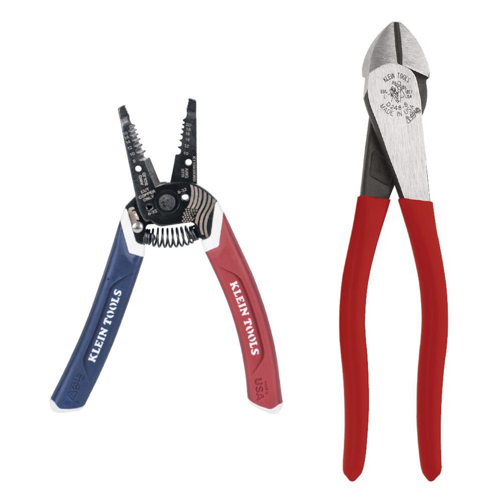 Klein Tools 94156 Klein Tools American Legacy Diagonal Plier and KleinKurve Wire/Stripper