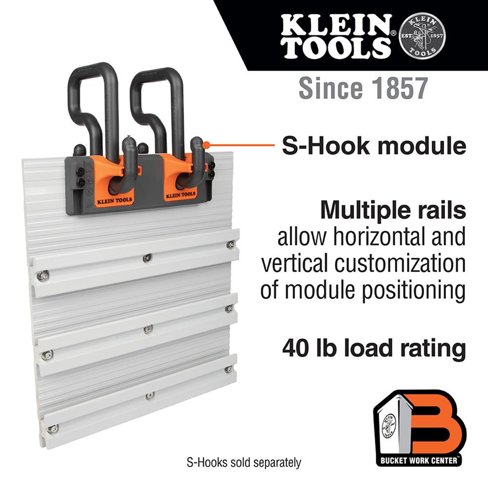 Klein Tools BC100S Klein Tools Bucket Work Center Rail System Wall