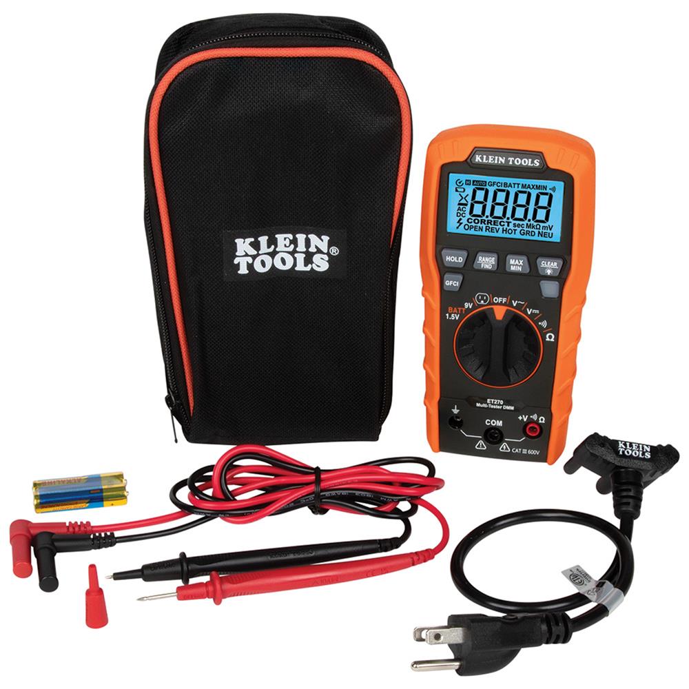 Klein Tools ET270 Klein Tools Digital MultiTester Multimeters (DMM