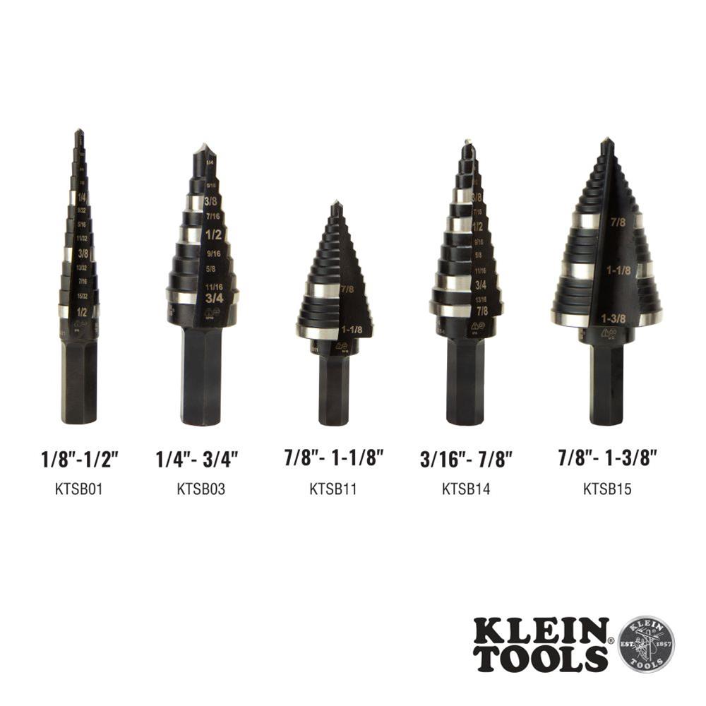 Klein Tools KTSB11 Klein Tools Step Drill Bits Summit Racing