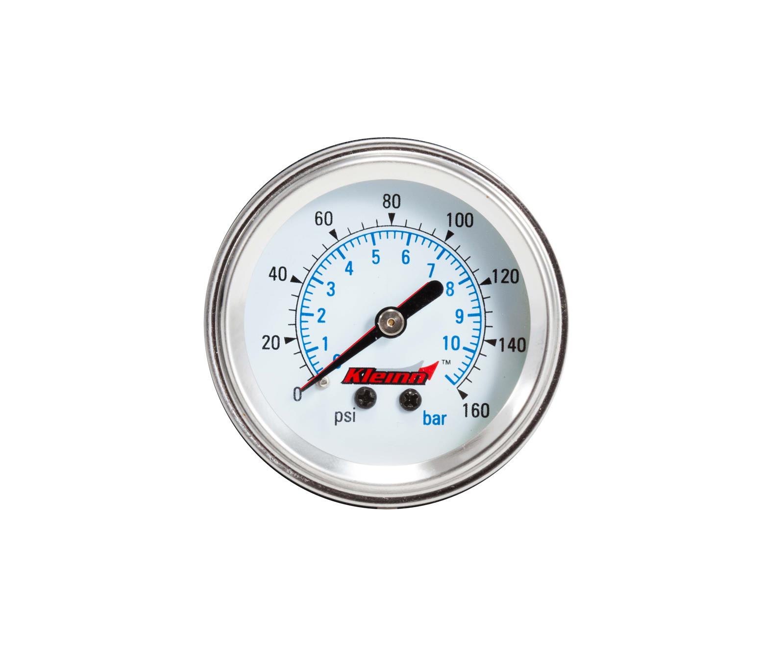 Kleinn Panel Mount/ Illuminated/ 160 PSI Single Needle Air Pressure Gauge