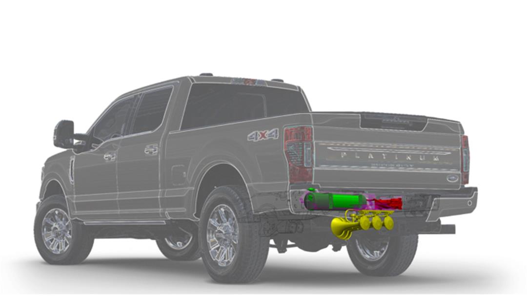 Kleinn 17-26 Ford F-250/ F-350/ F-450 Onboard Air System w/ Model 230 Horns thumbnail 4