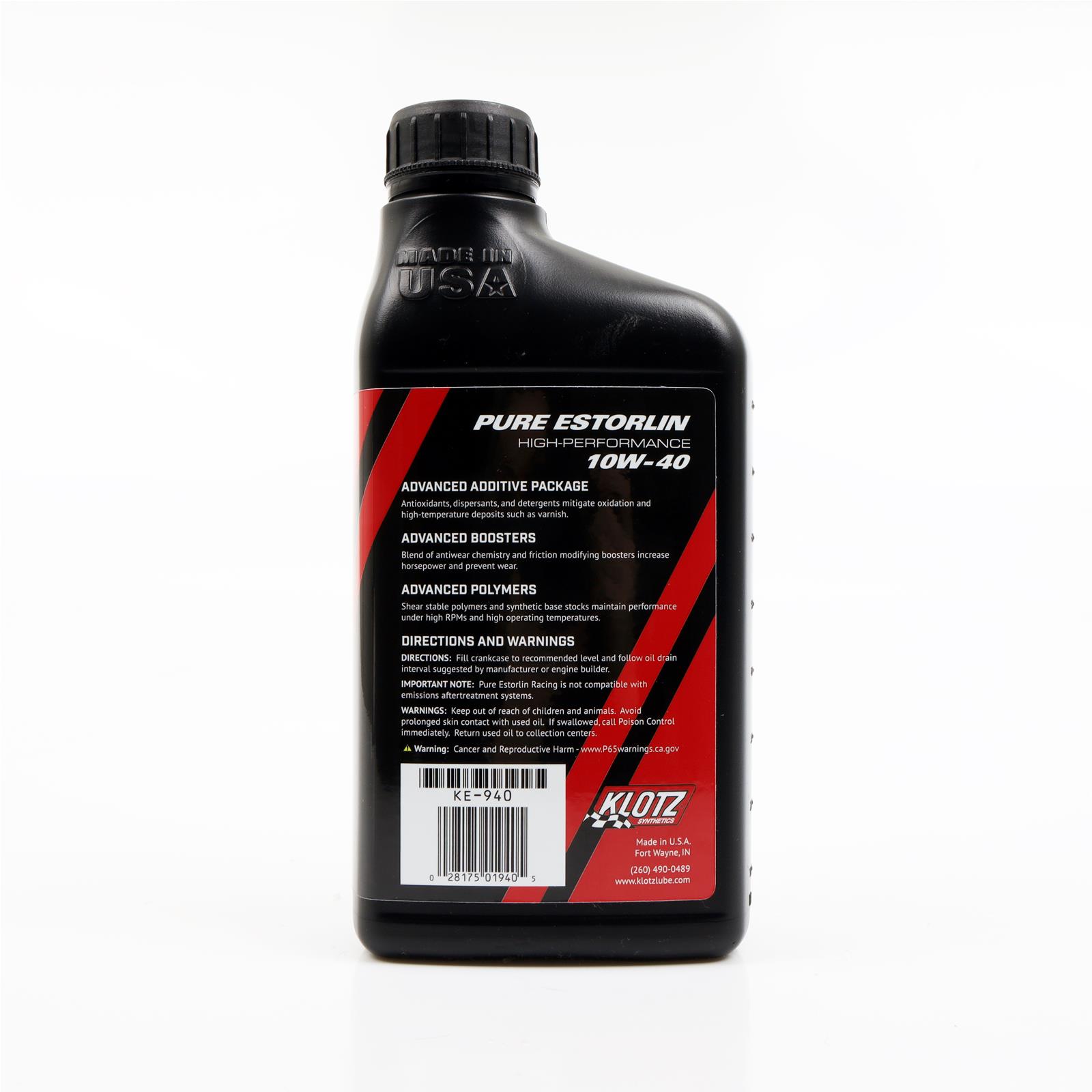 Klotz KE-940 Klotz Synthetic Racing Estorlin Lubricant | Summit Racing