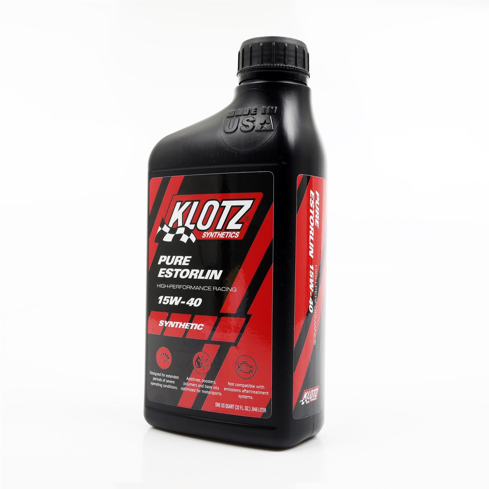 15w40 Klotz Synthetic Racing Estorlin Lubricant KE-954 Engine Oil, Estorlin, Synthetic, 15W40, 1 qt., Each thumbnail 2