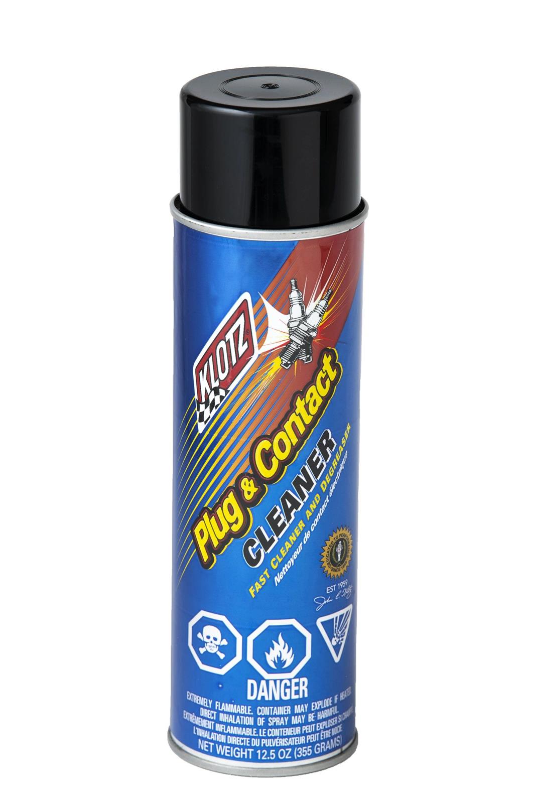 Klotz Synthetic Plug and Contact Cleaner KL-609 Cleaning Solution, Cleaner, Gasket, Spark Plug, 12.5 oz., Each