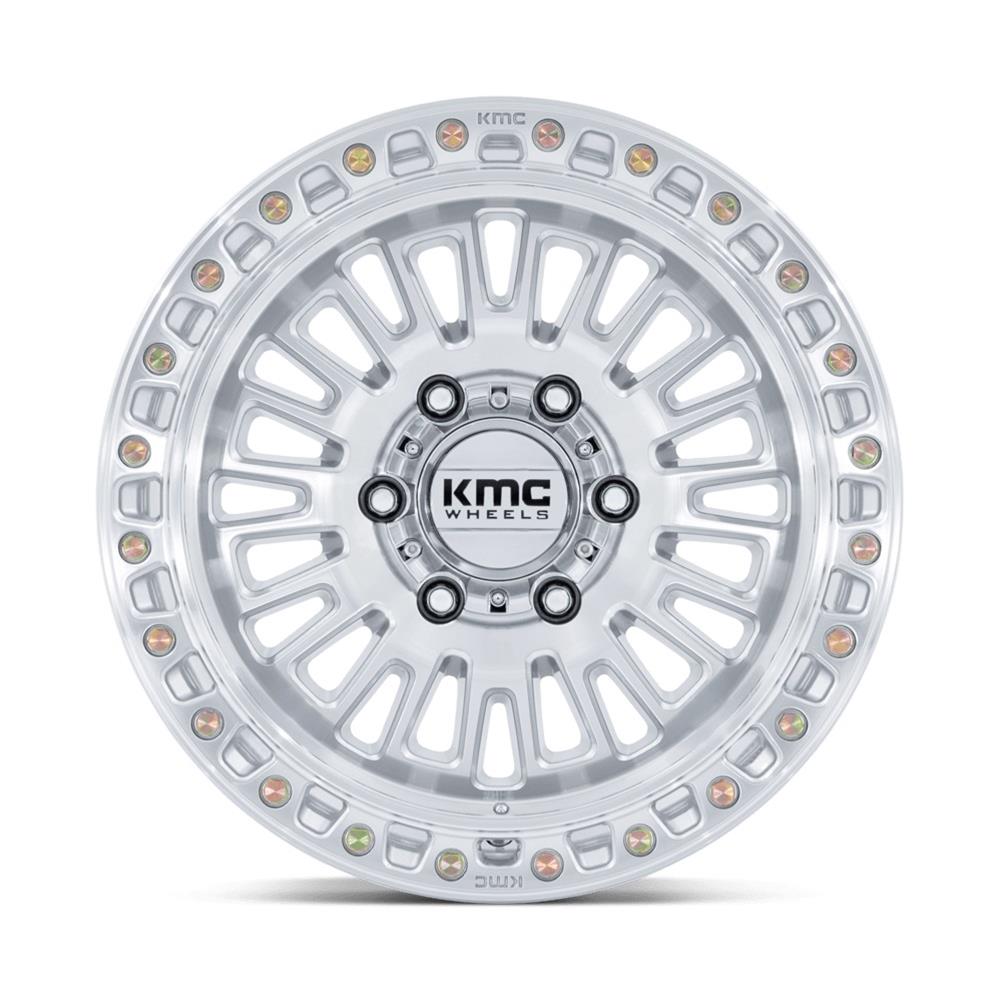 K.M KMC KM554SD17856300 KMC KM554 Aztec Gloss Silver Wheels with