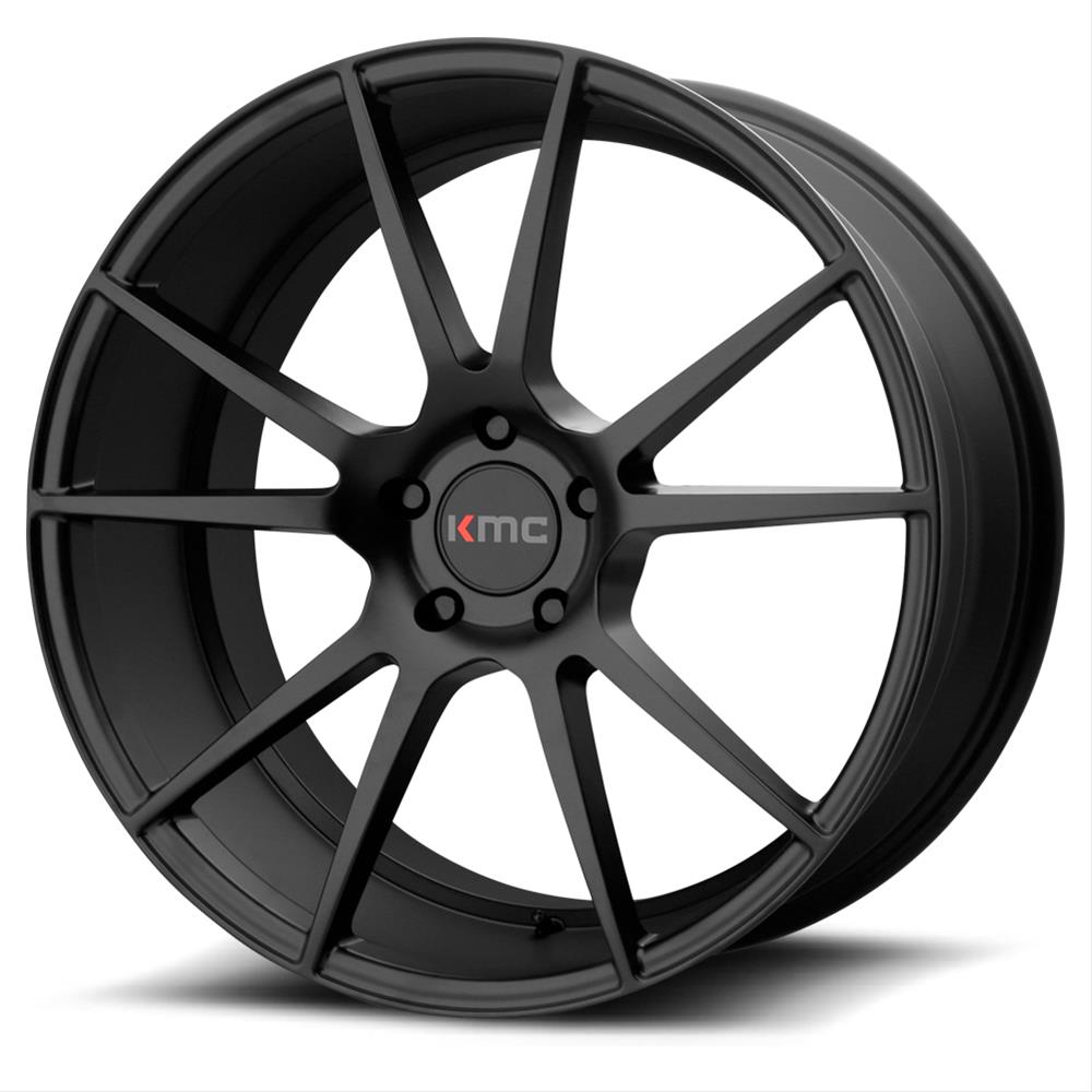 KMC KM70928515725 KMC KM709 Flux Satin Black Wheels Summit Racing