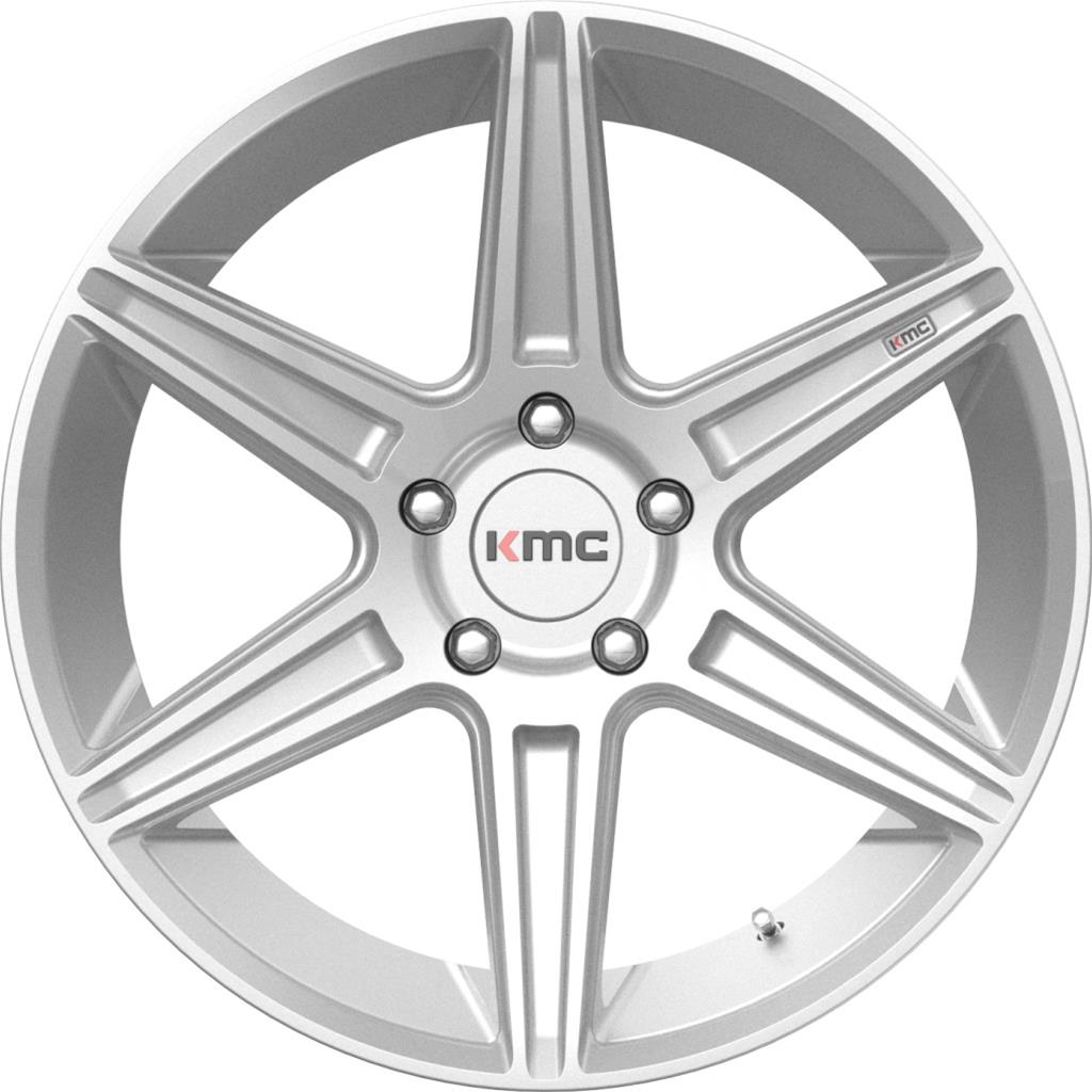 KMC KM71222963430 KMC KM712 Prism Truck Brushed Silver Wheels