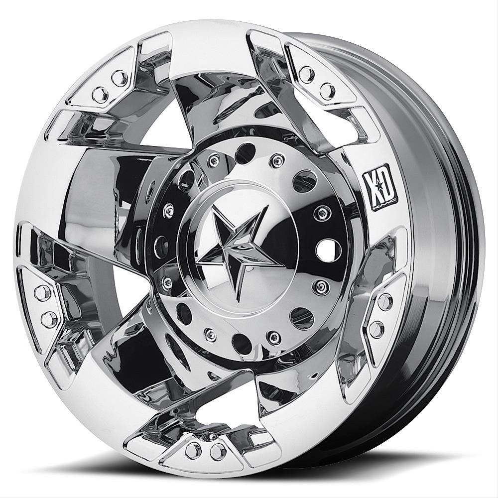 KMC XD77566080294N KMC XD775 Rockstar Dually Chrome Wheels | Summit Racing