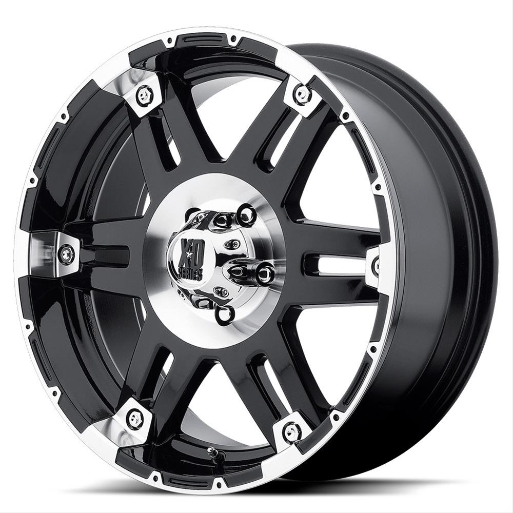 KMC XD79788550318 KMC XD797 Spy Gloss Black Machined Wheels