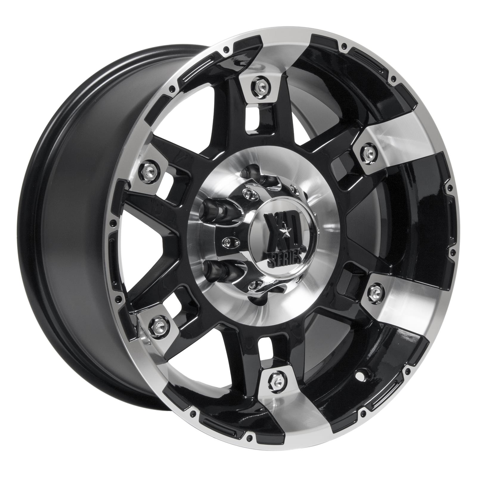 KMC XD79779068312N KMC XD797 Spy Gloss Black Machined Wheels | Summit Racing