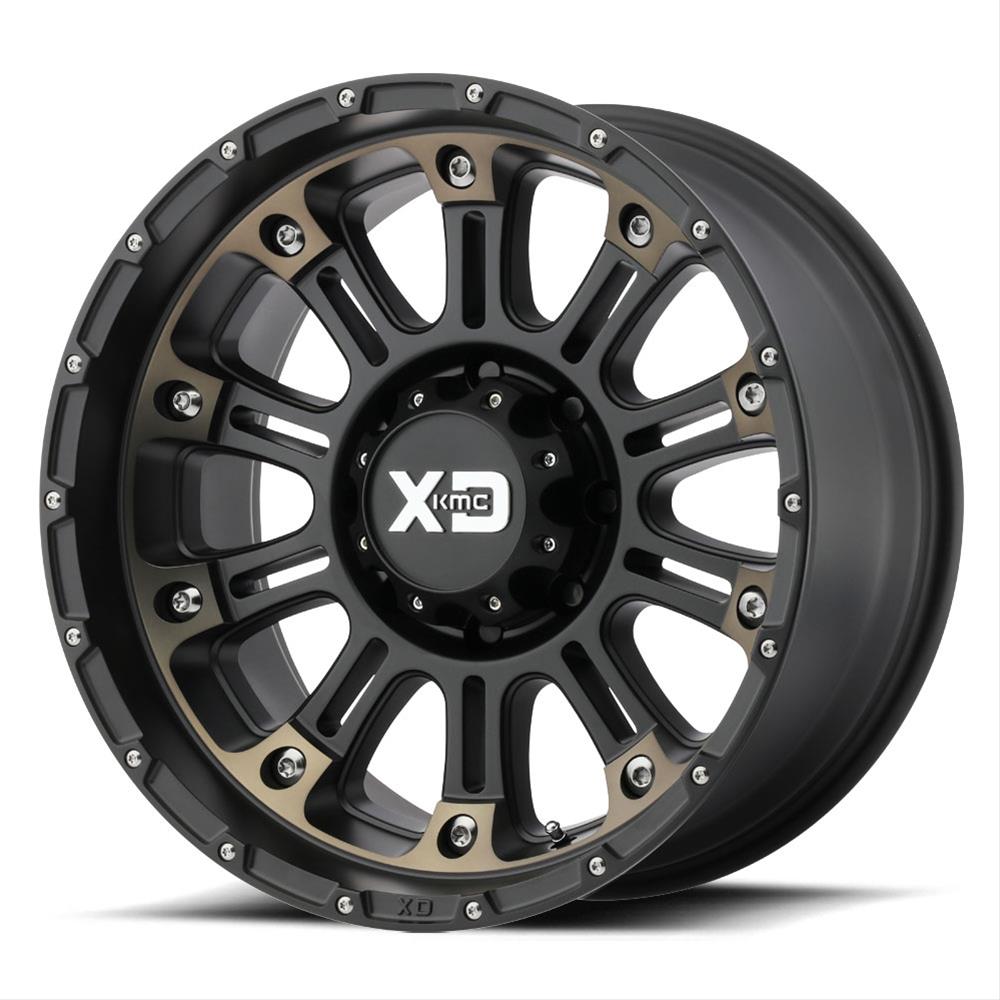 KMC XD82929088900 KMC XD829 Hoss II Satin Black Wheels with