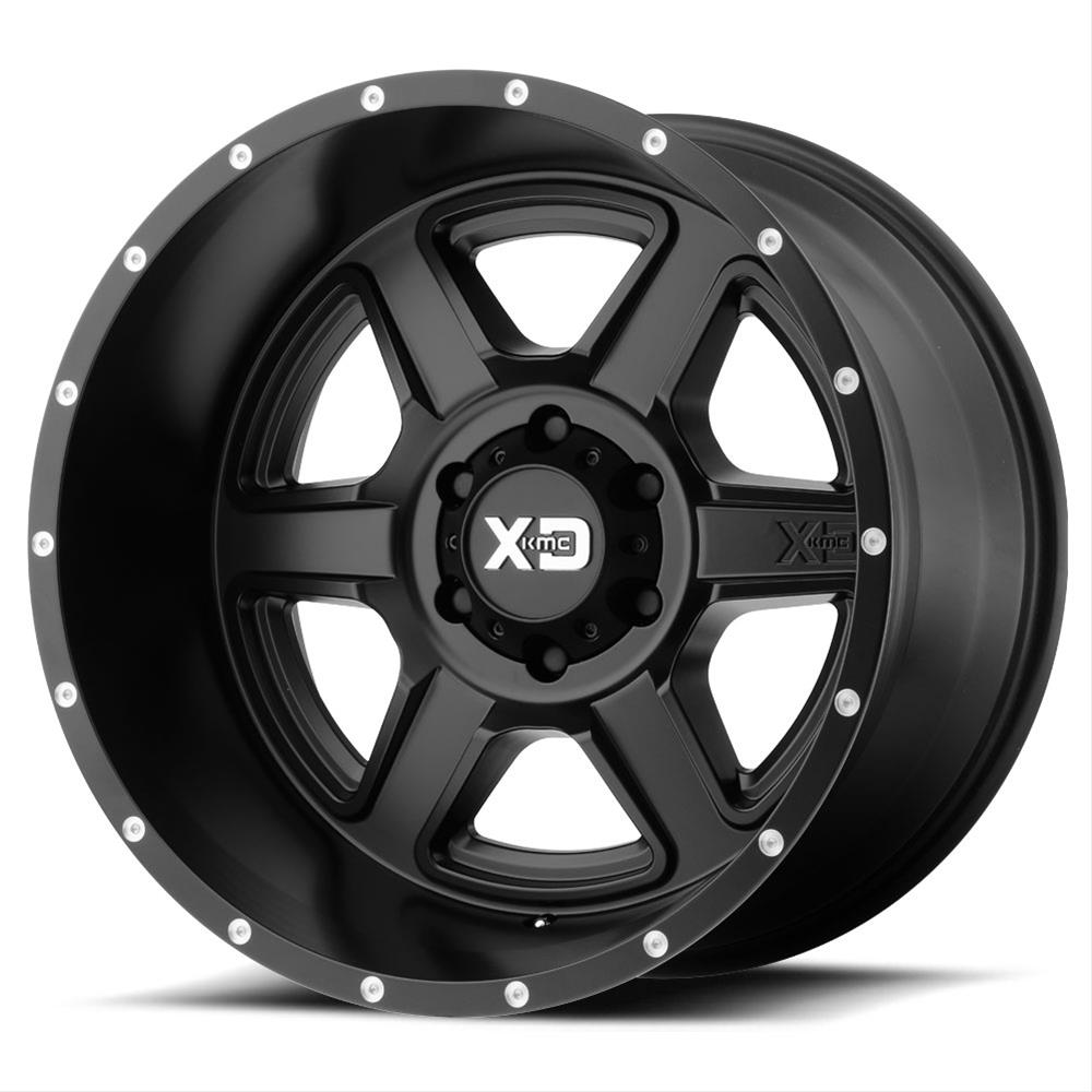 KMC XD83289063718 KMC XD832 Fusion Satin Black Wheels