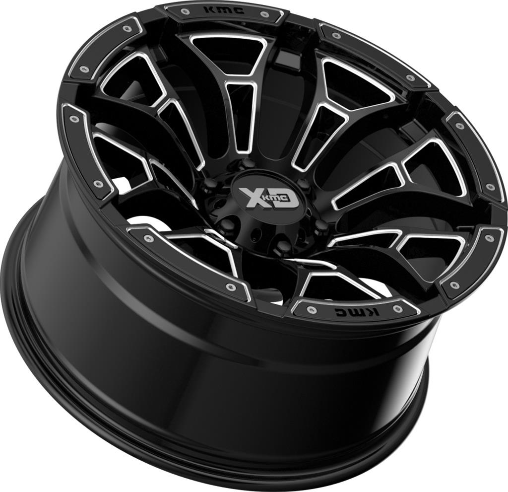 KMC XD84121050318N KMC XD841 Boneyard Gloss Black Wheels with