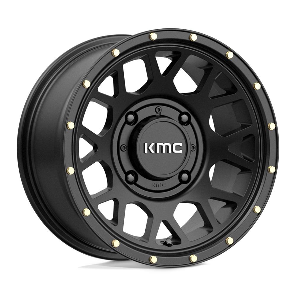 KMC KS13556044738 KMC KS135 Grenade Satin Black Wheels | Summit Racing