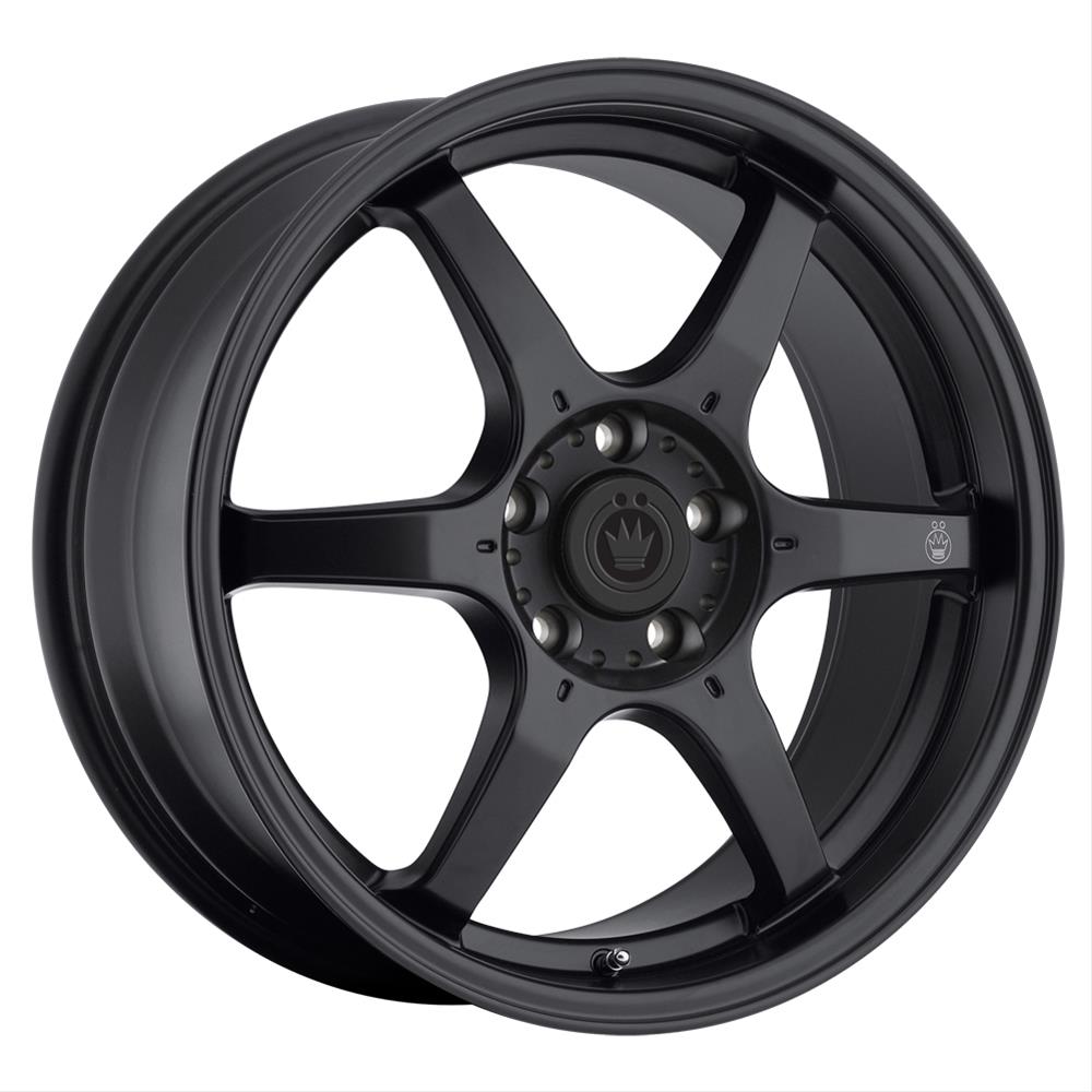 Konig Backbone 17x7.5 5x100 ET45 Matte Black Milling Logo on Spoke thumbnail 2