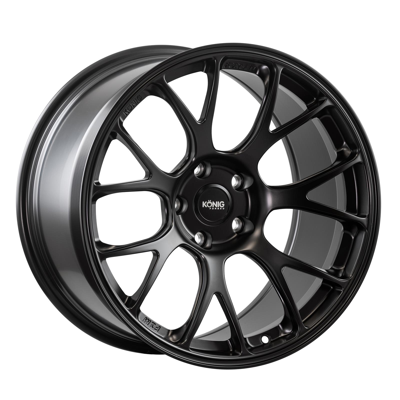 Konig Forged F1M 19X12.5 5X120.65 ET56 Satin Black Knurled Bead