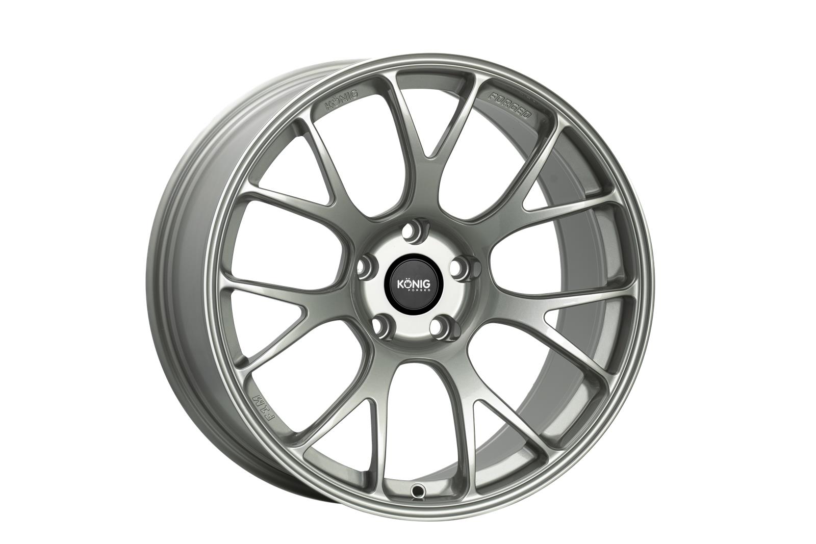 Konig Forged F1M 17X9 4X100 ET45 Ash Silver Knurled Bead