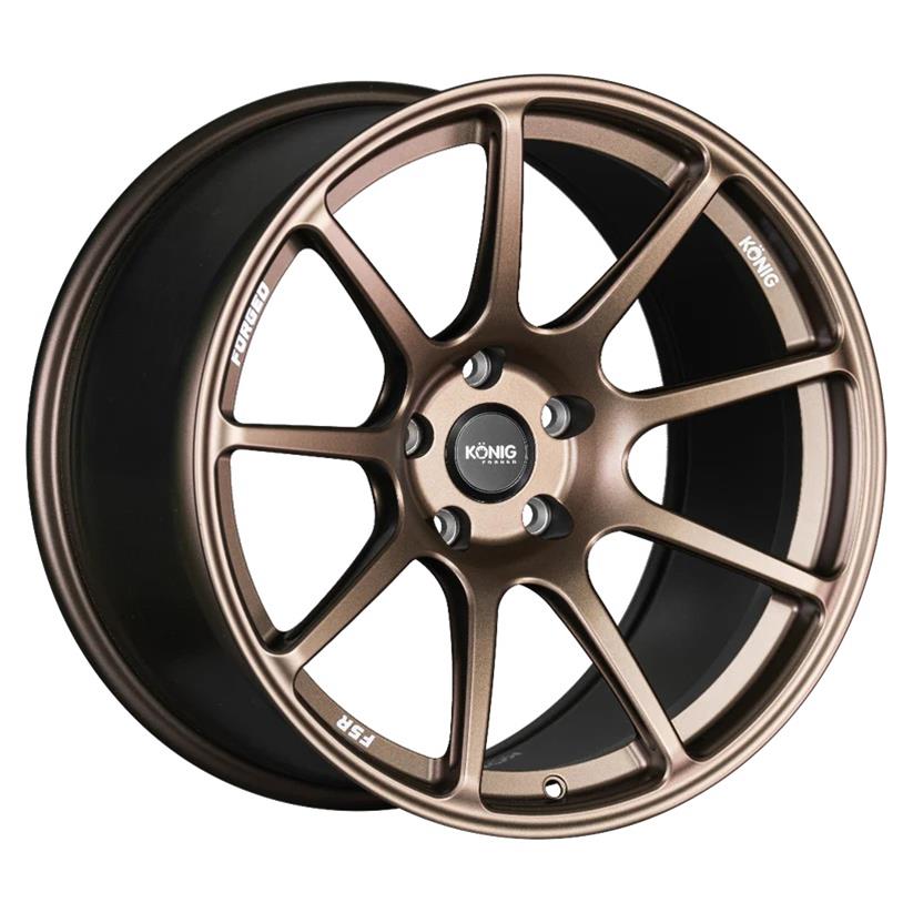Konig Forged F5R 18x9.5 A 5x114.3 ET25 Satin Bronze Wheel (Knurled Bead)