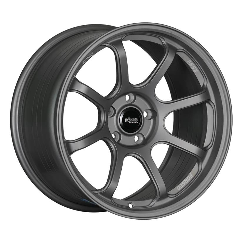 Konig Forged F6SX 18x9.5 5x112 ET30 Satin Grey Wheel (Knurled Bead)