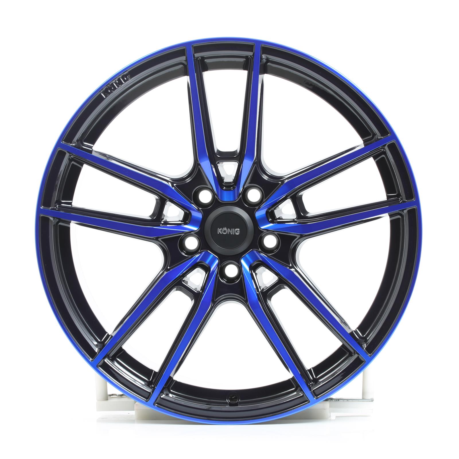 Konig Myth Gloss Black Wheels with Machined Blue Tint Face | Summit Racing