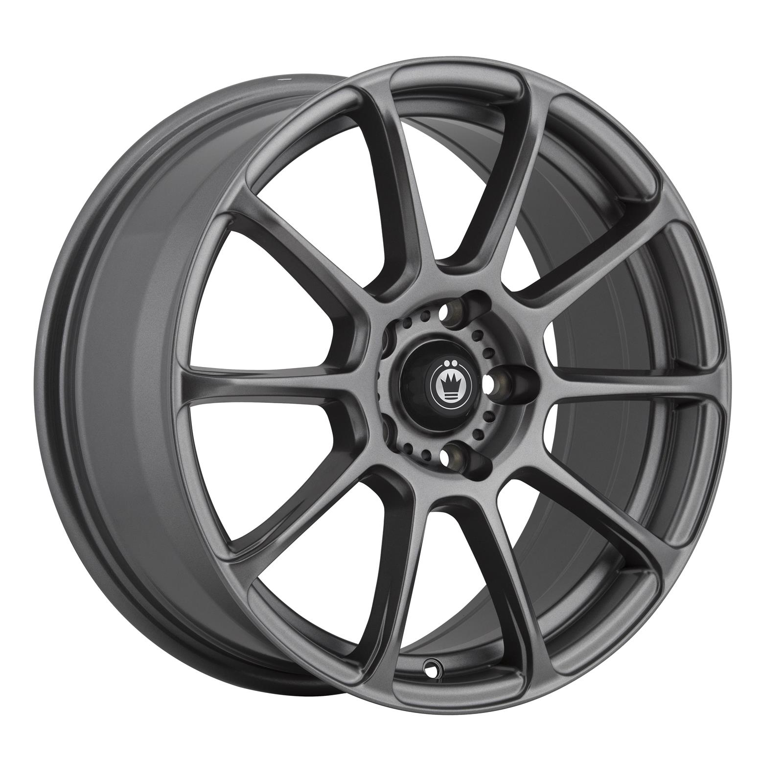 Konig RUNLITE Matte Grey Wheel with Painted and tpms (18 x 8. inches /5 x 114 mm, 35 mm Offset)