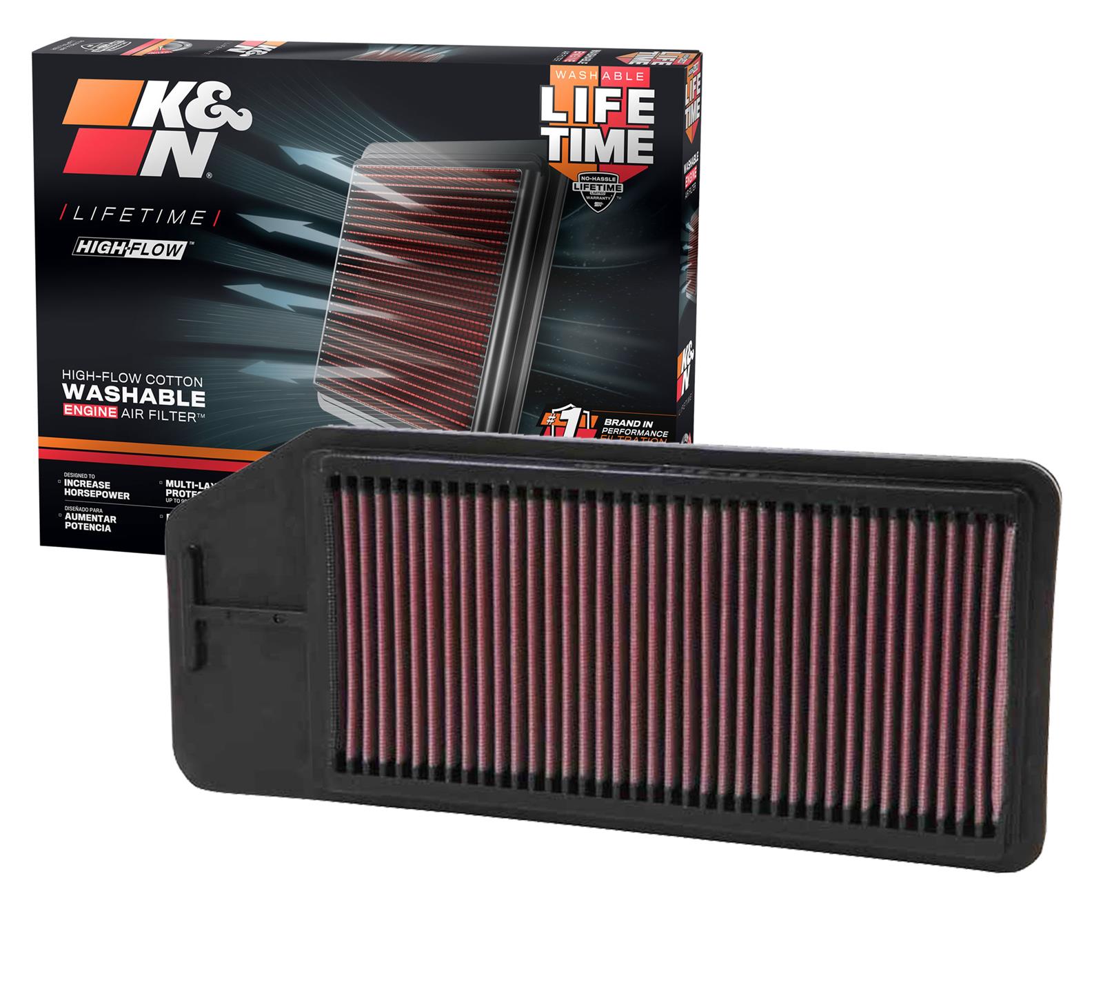 K&N 33-5064 K&N Washable Lifetime Performance Air Filters | Summit