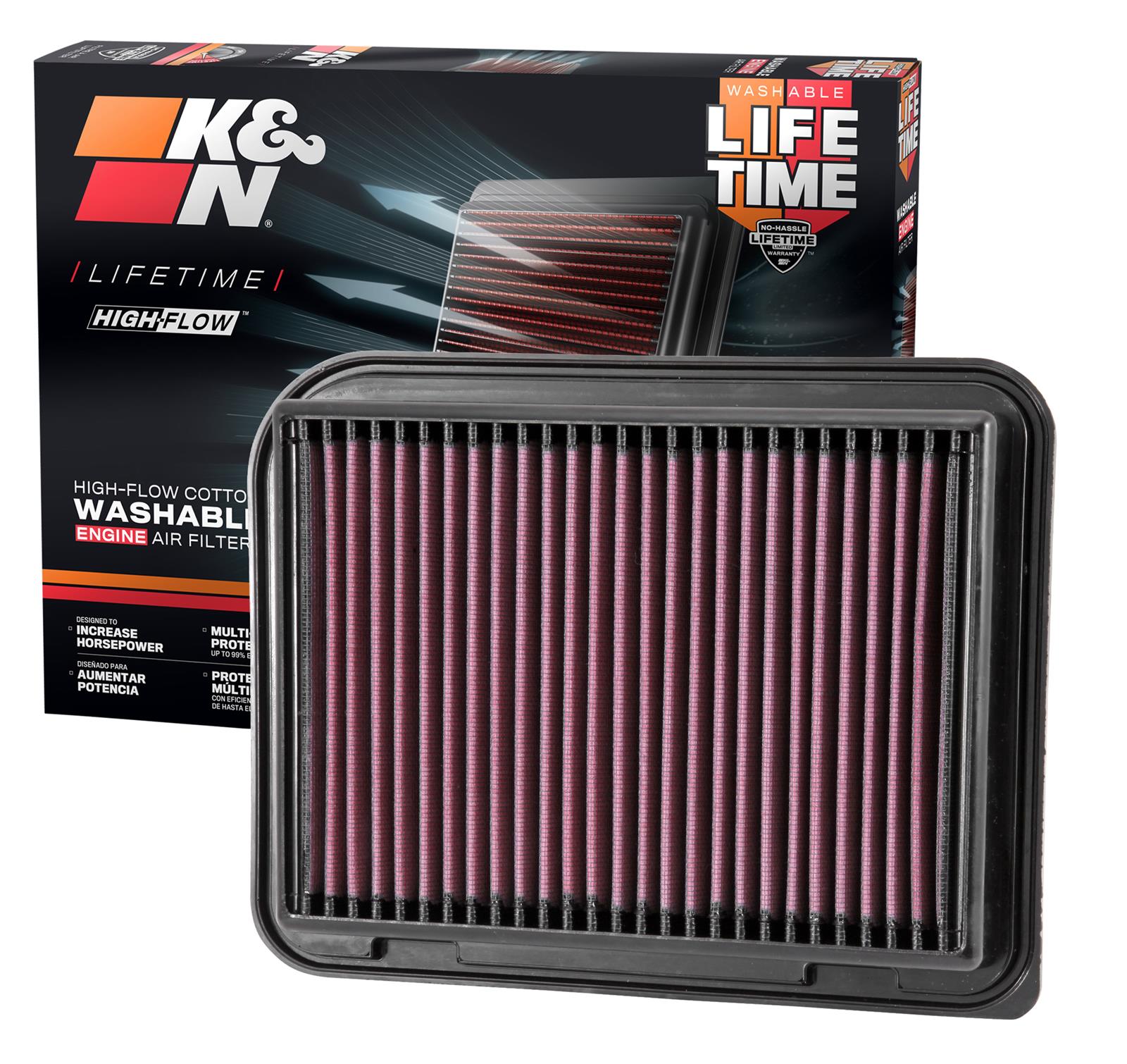 K&N 33-3015 K&N Washable Lifetime Performance Air Filters | Summit