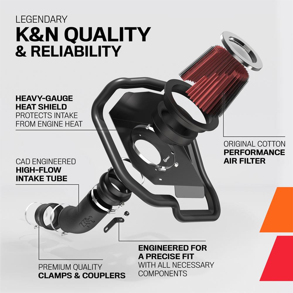 K&N 57-3040 K&N 57 Series FIPK Cold Air Intake Kits | Summit