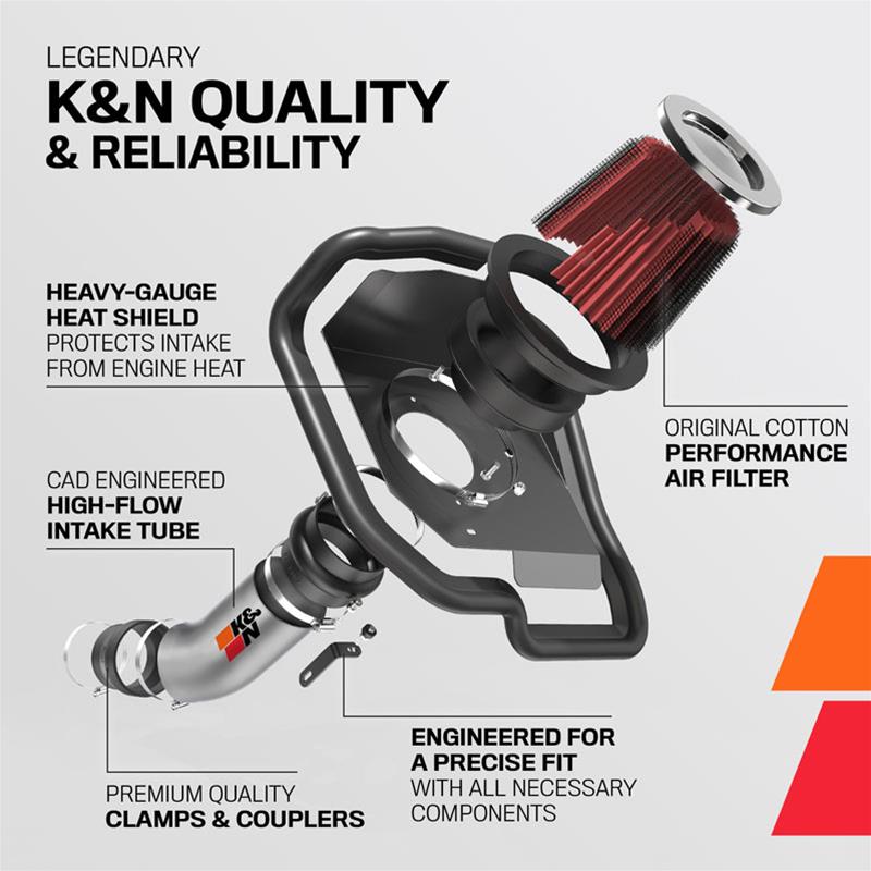K&N 771578KP K&N 77 Series HighFlow Performance Cold Air Intake Kits