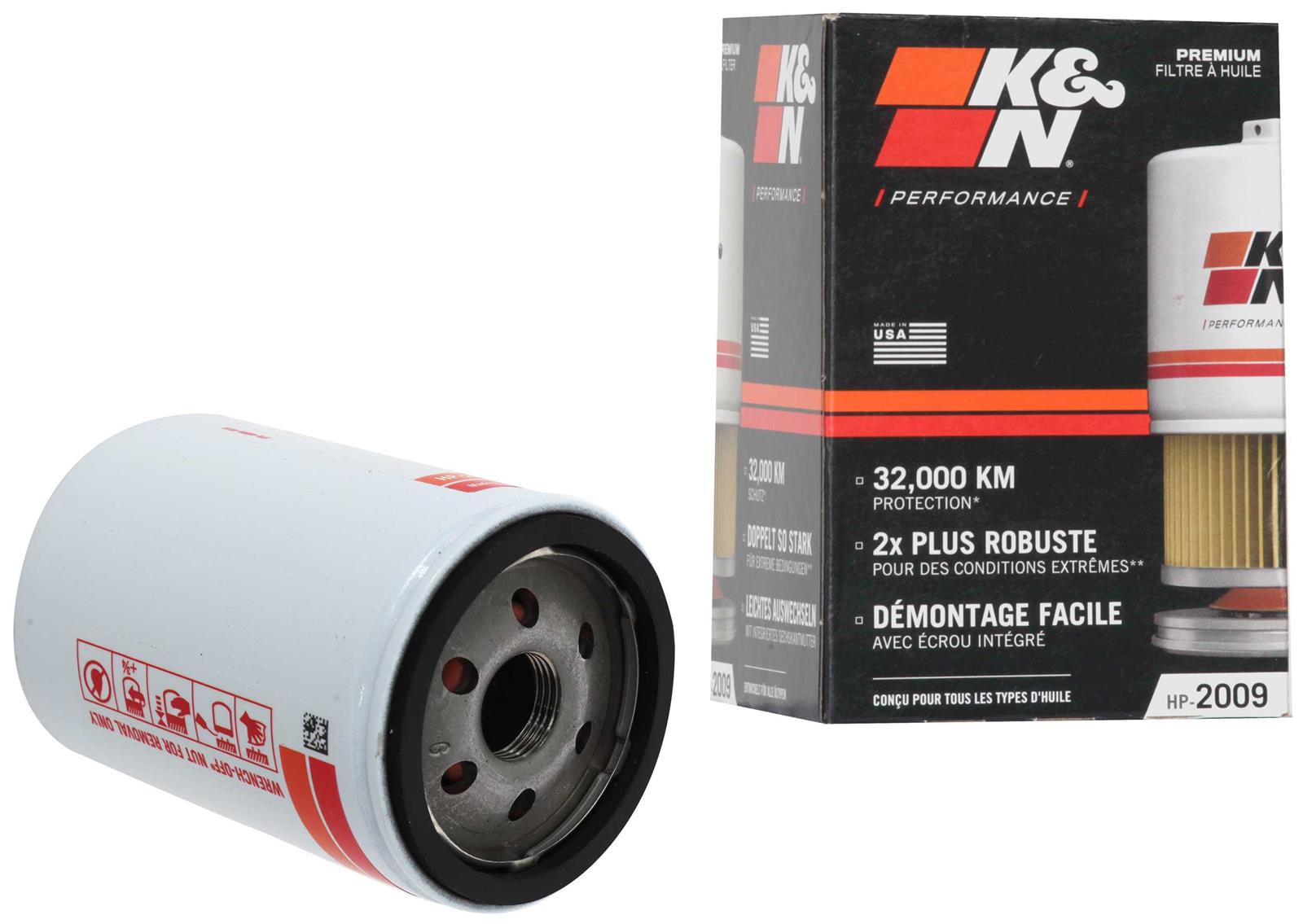 K&N Performance Gold オイルフィルター2個 K&N HP-2009 K&N Performance Gold Oil Filters | Summit Racing