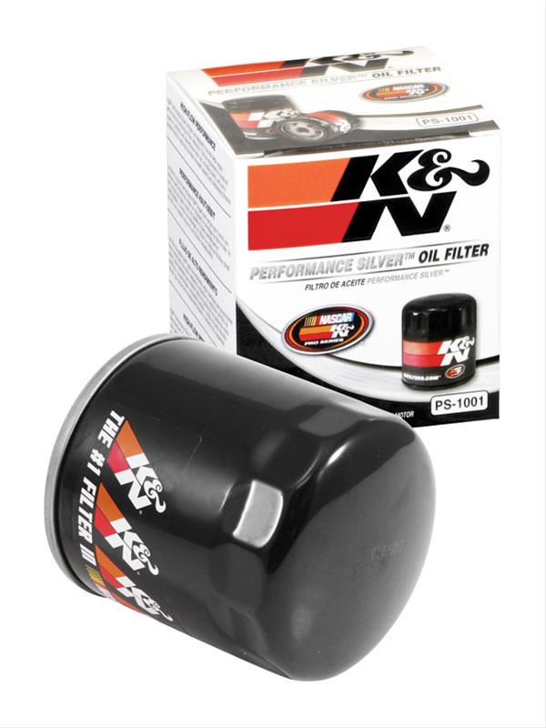 K&N PS1001 K&N Performance Silver Oil Filters Summit Racing
