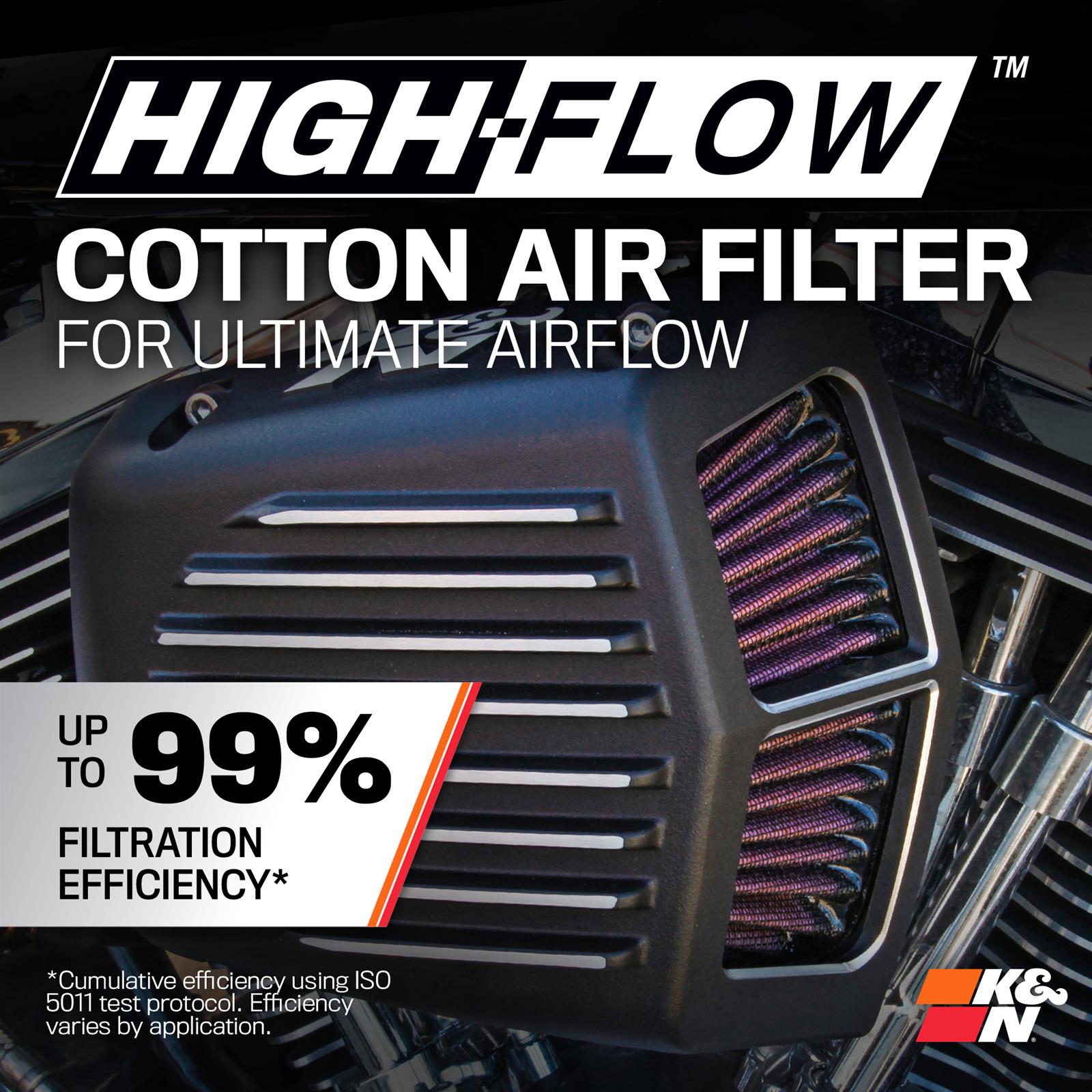 K&N RK-3956 K&N RK Series Air Filter Assemblies | Summit Racing
