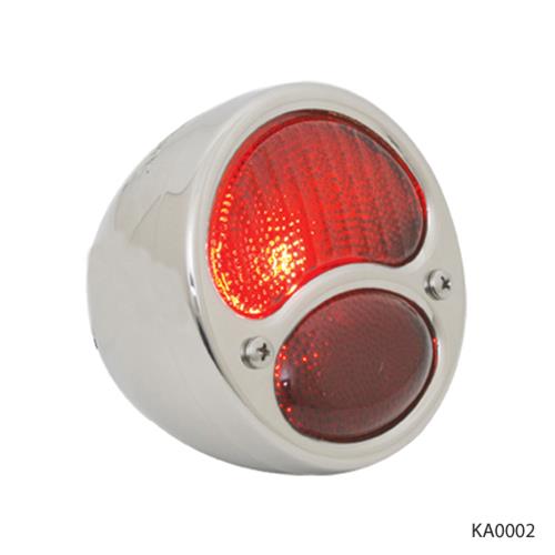 Kns Accessories Ka0002 6v Stainless Steel Duolamp Tail Light For Ford 