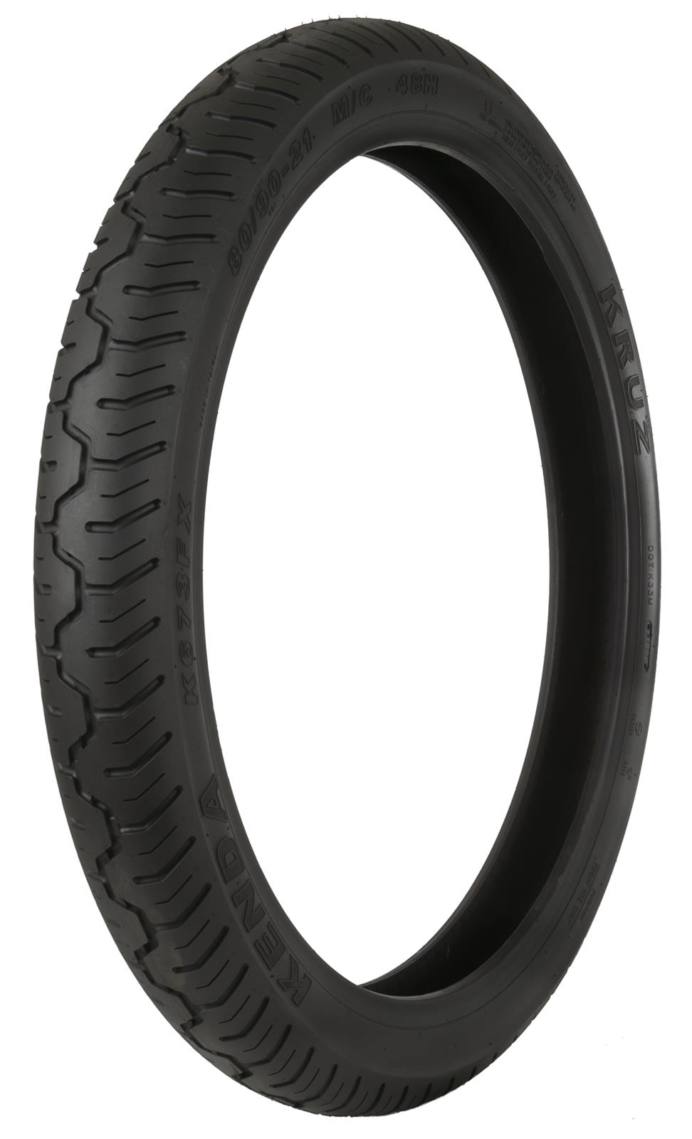Kenda K673 Kruz Series Tires 100/90-19 Tire, Motorcycle, K673, 100/90-19, Bias-Ply, Blackwall, Tube-Less, Each