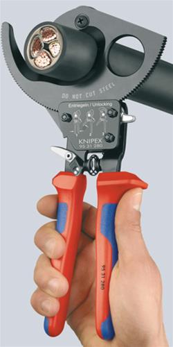 Knipex 95 31 250 SBA Knipex Cable Cutters with 2-Stage Ratchet
