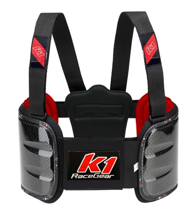 K1 RaceGear Ballistic Carbon Fiber Rib Protectors 16-BRP-CA-0 Vest, Ballistic, Small, Fiber, Black/Natural, Adjustable, 77-86 cm Chest, Each