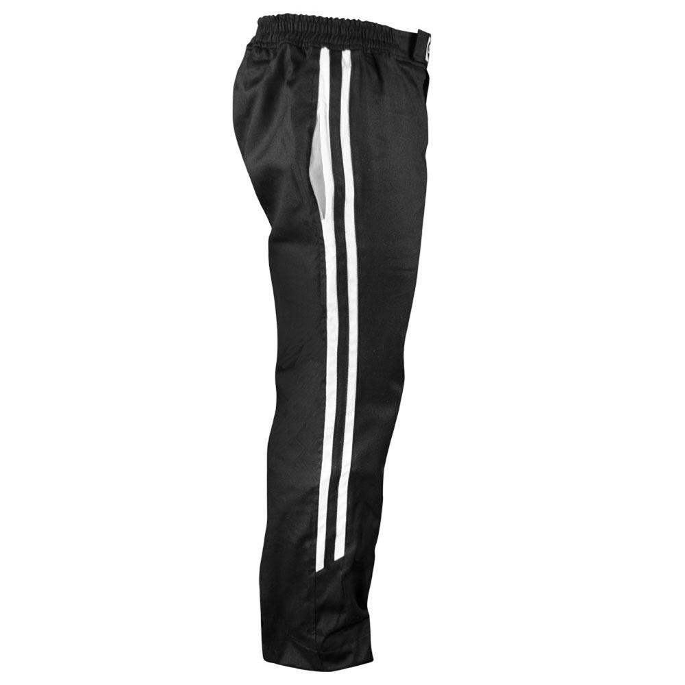 K1 RaceGear Challenger Pants 22-CHL-NW-L Driving Pants, Challenger, One Layer, Proban, Black with White Stripe, SFI 3.2A/1, Men's Large, Each thumbnail 2