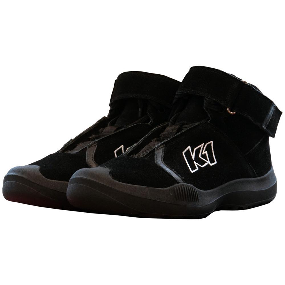 K1 RaceGear Pit Crew Shoes 24-PIT-N-85 Casual & Boots, Shoes, Mid-top, Nomex Liner, Suede Outer, Black, SFI 3.3/5, US Womens Size 11, US Mens Size 8 1/2, Pair thumbnail 2