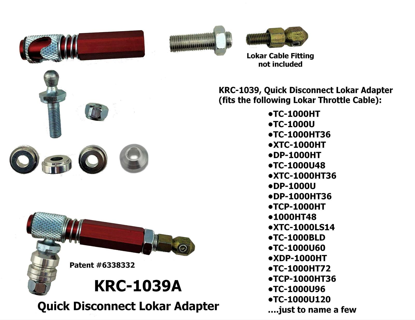Kluhsman Racing Components KRC-1039A KRC Racing Quick-Disconnect ...