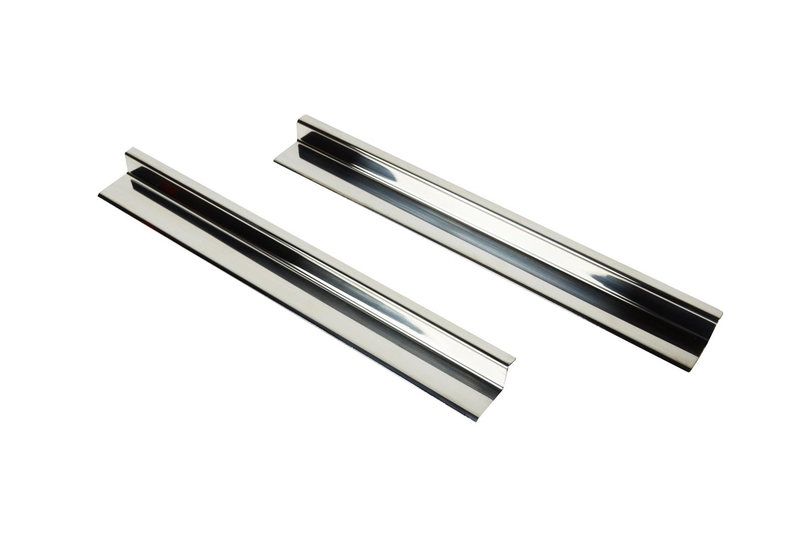 Kentrol 07-18 Jeep Wrangler JK Entry Guards Pair 2 Door - Polished Silver
