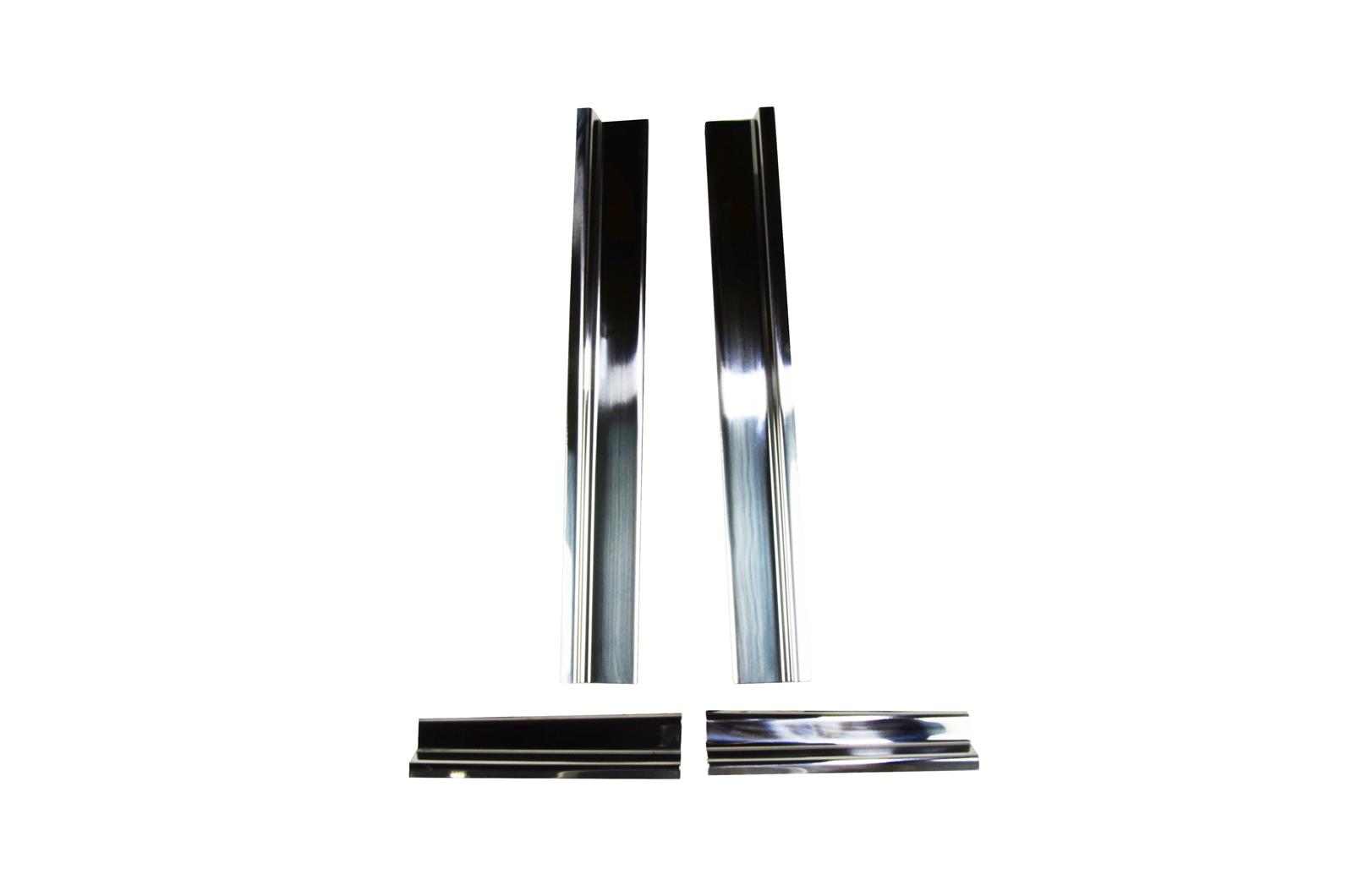 Kentrol 07-18 Jeep Wrangler JK Entry Guards 4 Pieces 4 Door - Polished Silver thumbnail 2