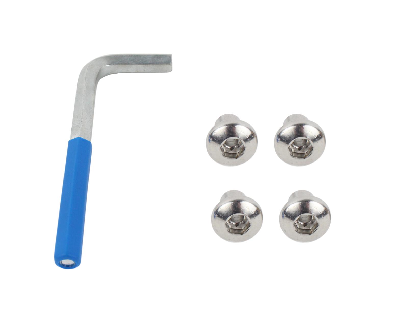 Kentrol 07-18 Jeep Wrangler JK OEM Anti-Theft Door Nuts 2 Door - Polished Silver thumbnail 4