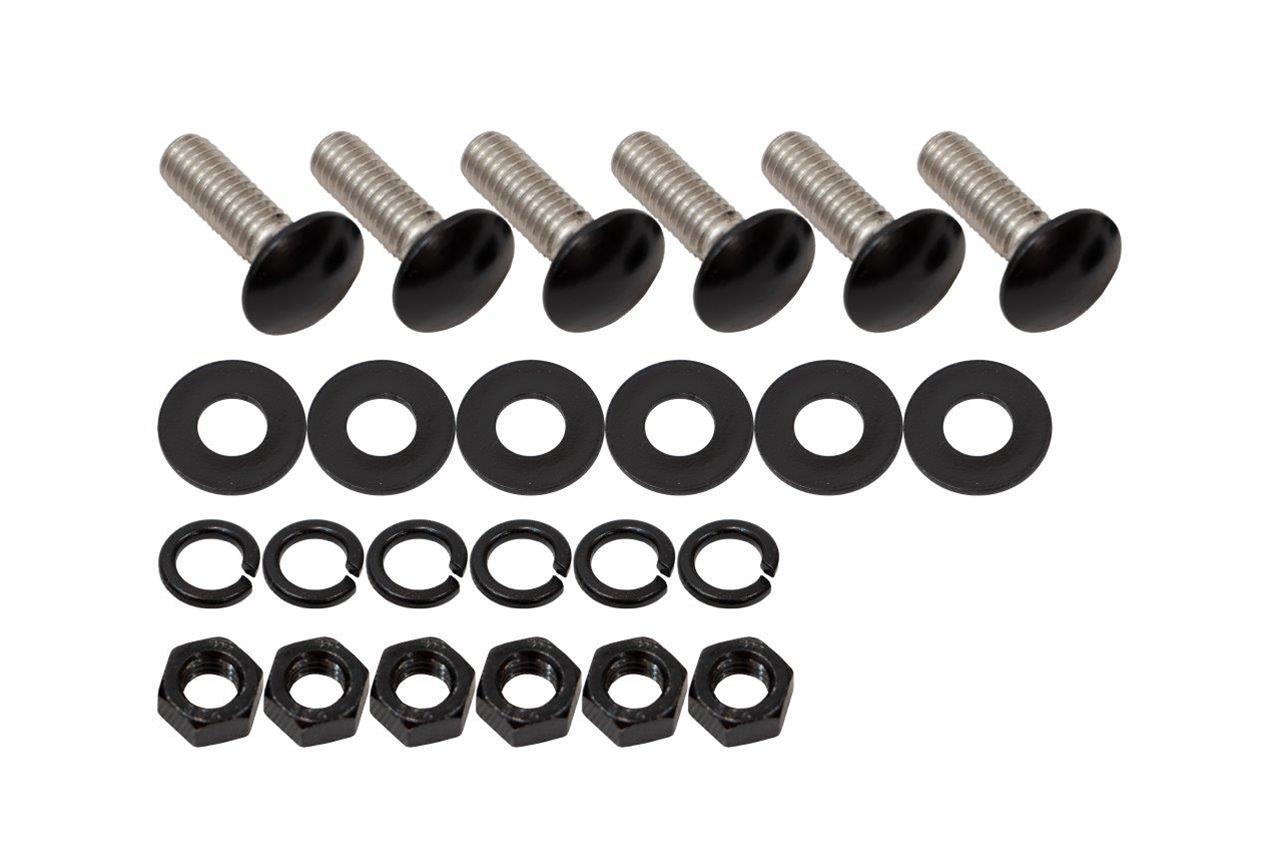 Kentrol 55-86 Jeep CJ Rear Body Guard Jeep Black Powder Coated Stainless