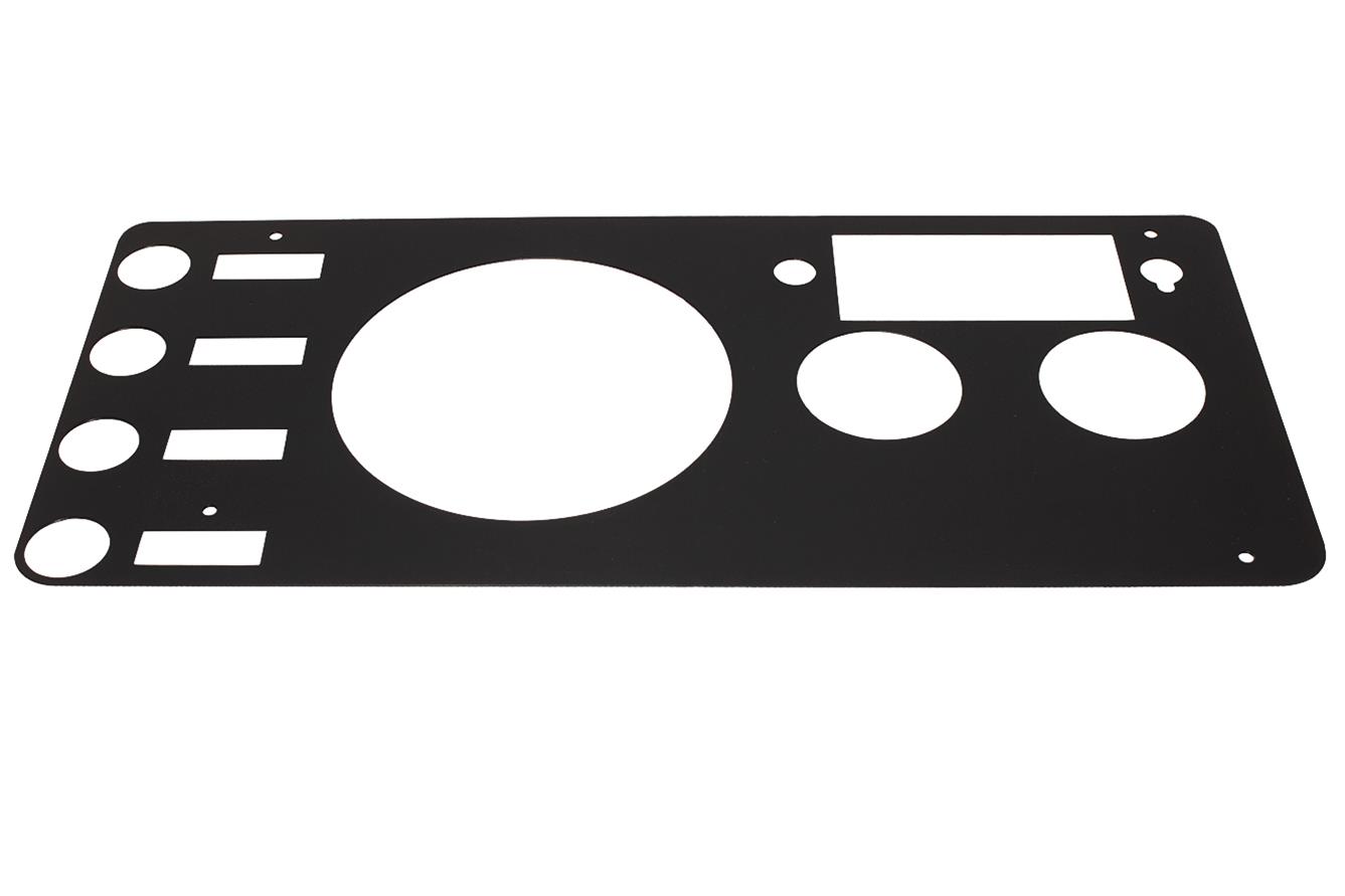 Kentrol 76-86 Jeep CJ Gauge Cover - Powdercoat Black thumbnail 3
